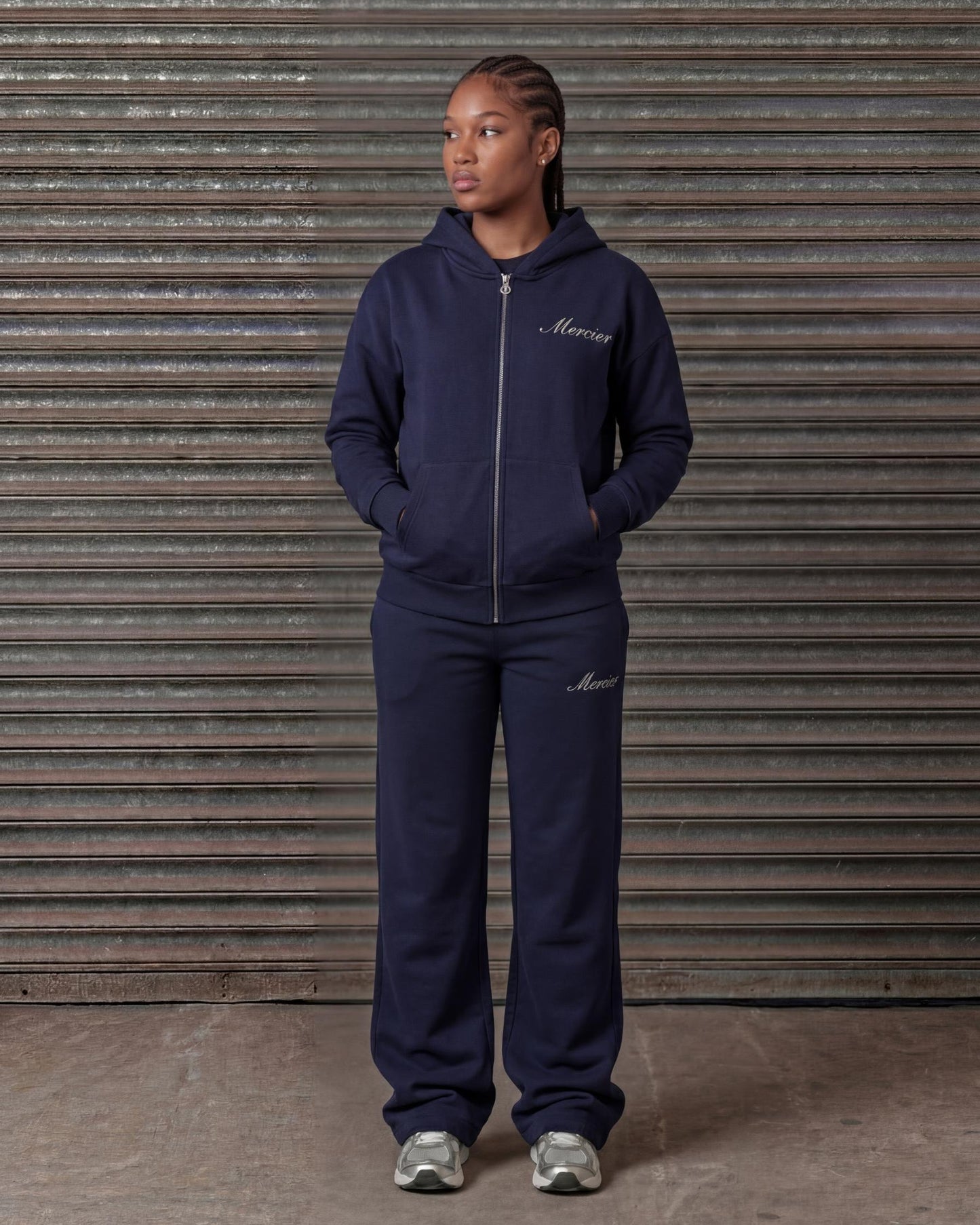 Mercier women's navy silver Authenticity joggers